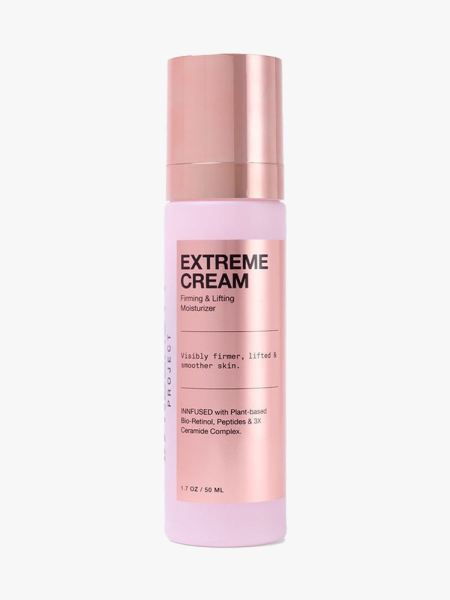 InnBeauty Project Extreme Cream pink bottle on light grey background